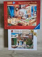 2 Kerstpuzzels (10€ samen) ook apart te koop, Hobby en Vrije tijd, Ophalen, 500 t/m 1500 stukjes, Zo goed als nieuw, Legpuzzel