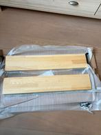 Wood natural pine set of 2 metal frame shelf, Huis en Inrichting, Ophalen of Verzenden, Nieuw