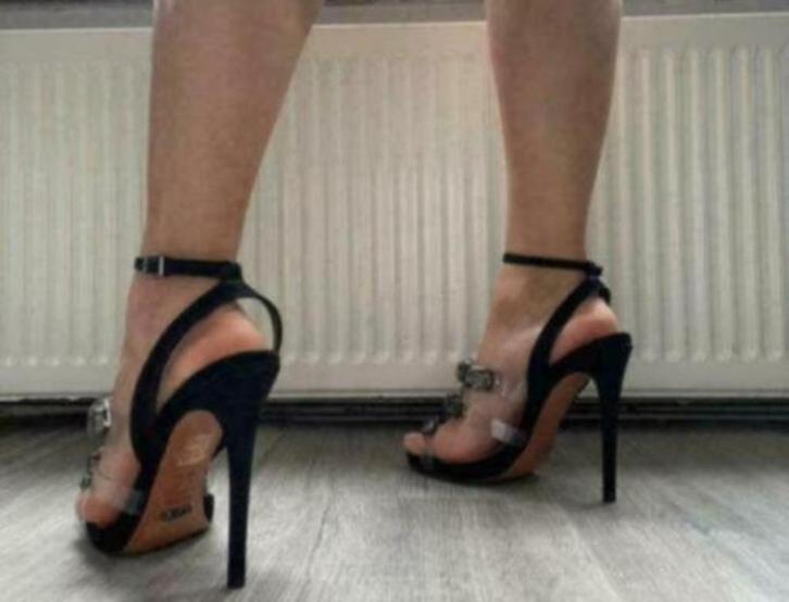 Gratis Verzenden Sexy zwarte party gala feest hakken mt 37, Kleding | Dames, Schoenen, Zo goed als nieuw, Schoenen met hoge hakken