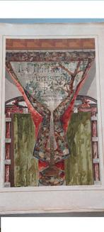 Zeer zeldzaam binnenhuisarchitectuur  La Tenture Artistique, Ophalen of Verzenden