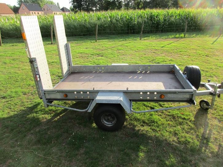 transport zitmaaier aanhangwagen, Tuin en Terras, Zitmaaiers, Gebruikt, 90 tot 120 cm, Mulchfunctie, Ophalen