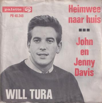 Will Tura – Heimwee naar huis / John en Jenny Davis - Single disponible aux enchères