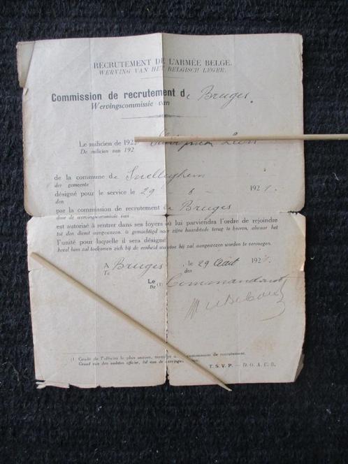 WERVING van het Belgisch LEGER  1921  Gemeente  Snelleghem, Verzamelen, Postkaarten | Themakaarten, Gelopen, 1920 tot 1940, Politiek en Historie