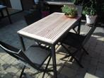 table de jardin, Jardin & Terrasse, Tables de jardin, Enlèvement, Comme neuf, Rond, Bois