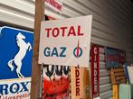 Total Gaz emaille reclamebord, Verzamelen, Ophalen of Verzenden, Gebruikt, Reclamebord
