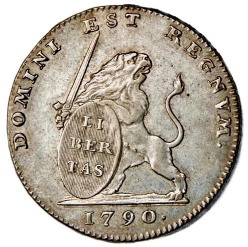 Prachtige Zilveren leeuw 1790, Postzegels en Munten, Munten | België, Losse munt, Zilver, Zilver, Ophalen of Verzenden