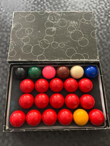 Set snookerballen 45mm beschikbaar voor biedingen
