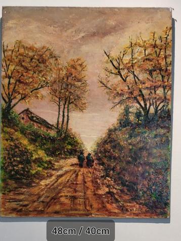 Schilderij op doek HERFSTLANDSCHAP beschikbaar voor biedingen