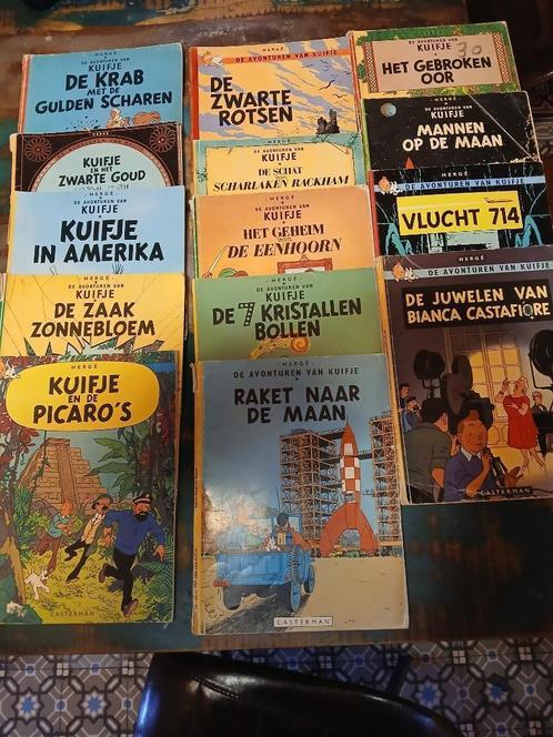 kuifjes albums 14 stuks, Verzamelen, Stripfiguren, Gebruikt, Kuifje, Ophalen of Verzenden