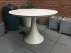 Fano tuintafel rond beige aluminium en volkeramiek Rapolano, Tuin en Terras, Ophalen, Zo goed als nieuw, Rond, Aluminium