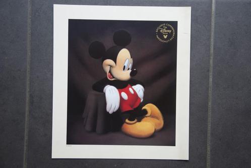 LITHOGRAPHIE de Mickey Mouse 25cm par 28cm, Collections, Disney, Utilisé, Image ou Affiche, Mickey Mouse, Enlèvement ou Envoi