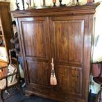 NIEUWE massief teakhouten linnen kast Louis Philippe halkast, Ophalen, Nieuw