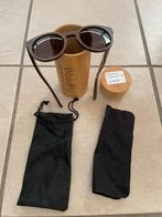 Houten Zonnebril Courageous Caramel (Unisex), Overige merken, Zonnebril, Bruin, Nieuw