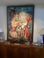 Peinture Bull Party signée Guy Olivier. 222/AdB., Enlèvement