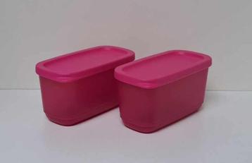 Tupperware™ « Mini Cubixbox » 250 ml x 2 - roze beschikbaar voor biedingen