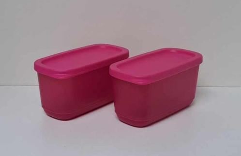 Tupperware™ « Mini Cubixbox » 250 ml x 2 - roze, Huis en Inrichting, Keuken | Tupperware, Nieuw, Bus of Trommel, Paars, Verzenden