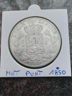 5 francs Leopold 1 . 1850 en 1865 punt zilver, Argent, Envoi, Argent