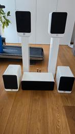 Q Acoustics Concept 20 surround set, Audio, Tv en Foto, Zo goed als nieuw, 60 tot 120 watt, Surroundset zonder subwoofer, Ophalen
