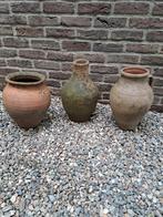 Terracotta potten en kruiken, Terracotta, Gebruikt, Ophalen