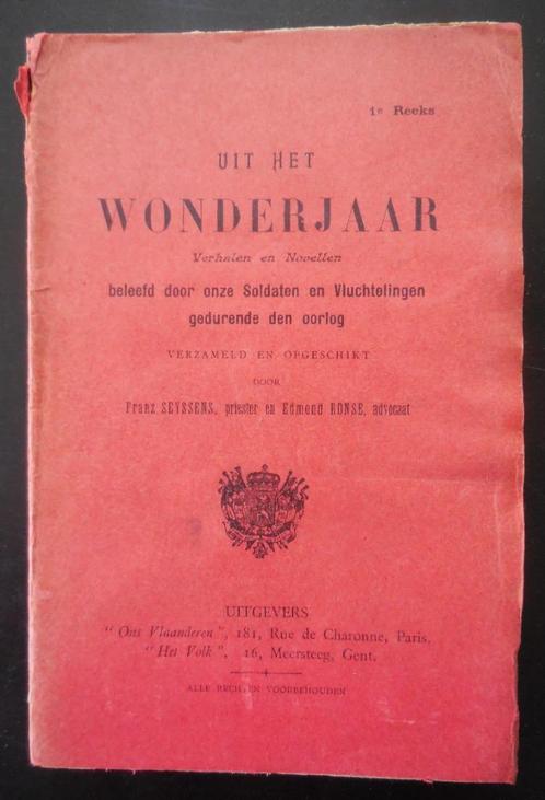 Uit het Wonderjaar - 1916, Boeken, Oorlog en Militair, Gelezen, Ophalen of Verzenden