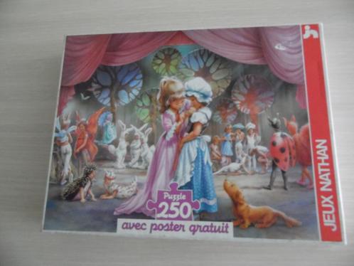 MARTINE PUZZEL VAN 250 STUKJES + NATHAN-POSTER, Kinderen en Baby's, Speelgoed | Kinderpuzzels, Zo goed als nieuw, 6 jaar of ouder