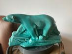Craquelé  original art deco ‘30 groene  ijsbeer, Antiek en Kunst, Ophalen