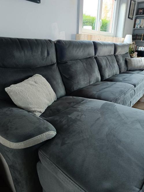 Zetel met elektrisch relaxbed en dagbed, Huis en Inrichting, Zetels | Complete zithoeken, Zo goed als nieuw, Ophalen