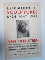 Originel affiche Guy van den Steen Tentoonstelling in Londen, Verzamelen, Verzenden, A4 of kleiner, Reclame, Rechthoekig Staand