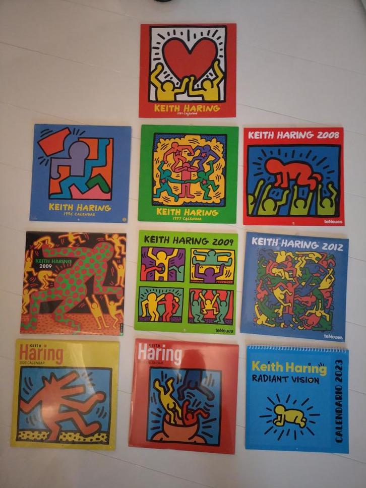 Grote collectie Keith Haring kalenders 30 x 30 cm, Diversen, Kalenders, Nieuw, Maandkalender, Ophalen of Verzenden