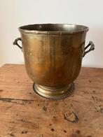 Vaas, lichtmetalen pot 23 cm hoog, Ophalen of Verzenden