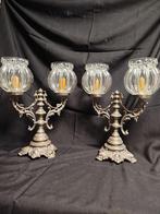 DEUX MAGNIFIQUES GRANDS CHANDELIERS  METAL, Enlèvement ou Envoi, Autres matériaux