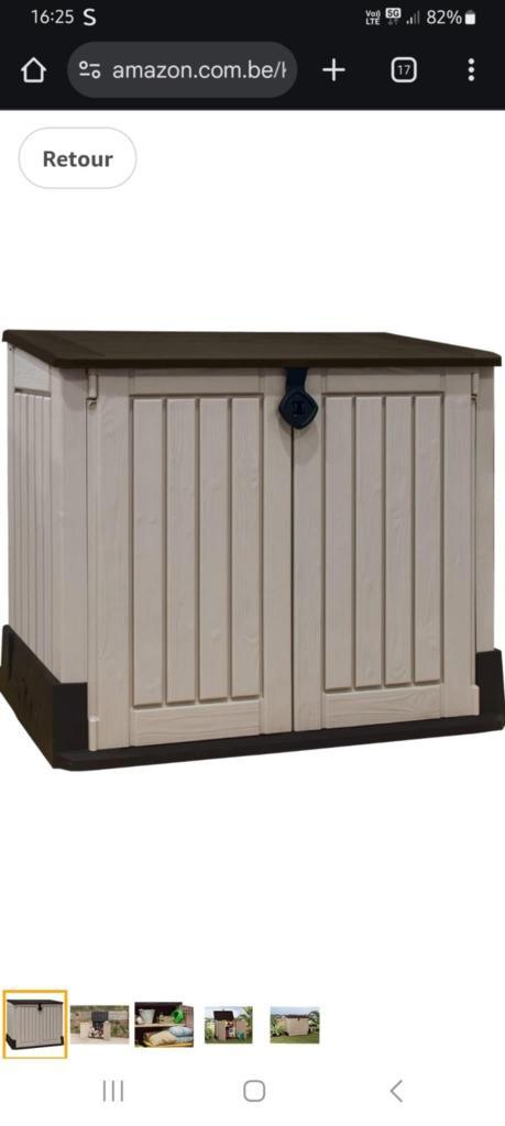 plastic voor buiten, mannelijk, Tuin en Terras, Bergingen en Tuinkasten, Zo goed als nieuw, Containerberging, Kunststof, Ophalen