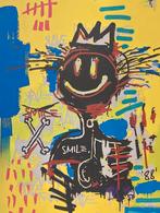 Jean-Michel Basquiat: lithografie verkocht ingelijst, Antiek en Kunst, Ophalen of Verzenden