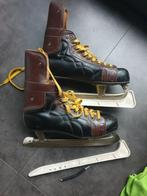 Vintage hockeyschaatsen maat 43 leder, Sport en Fitness, Schaatsen, Ophalen of Verzenden, Gebruikt