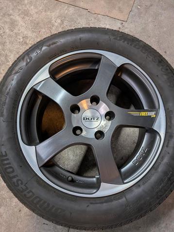 4 jantes Dotz 5x112 pneus 215/55r16 beschikbaar voor biedingen