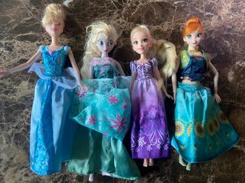 4 x Frozen poppen beschikbaar voor biedingen