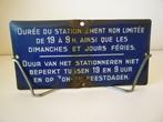 Geëmailleerde parkeerplaat, Ophalen of Verzenden
