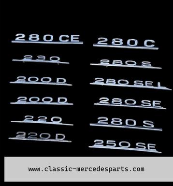 Embleem / typeplaatje Mercedes w114 w115 w108 w110 w111  beschikbaar voor biedingen