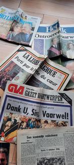 koninklijk nieuws, Enlèvement ou Envoi, 1980 à nos jours, Journal