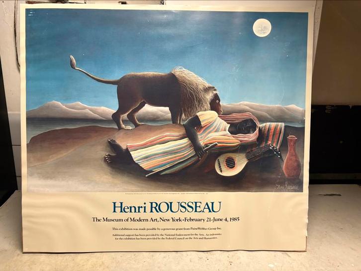 Affiche HENRY ROUSSEAU, Verzamelen, Posters, Zo goed als nieuw, Ophalen of Verzenden