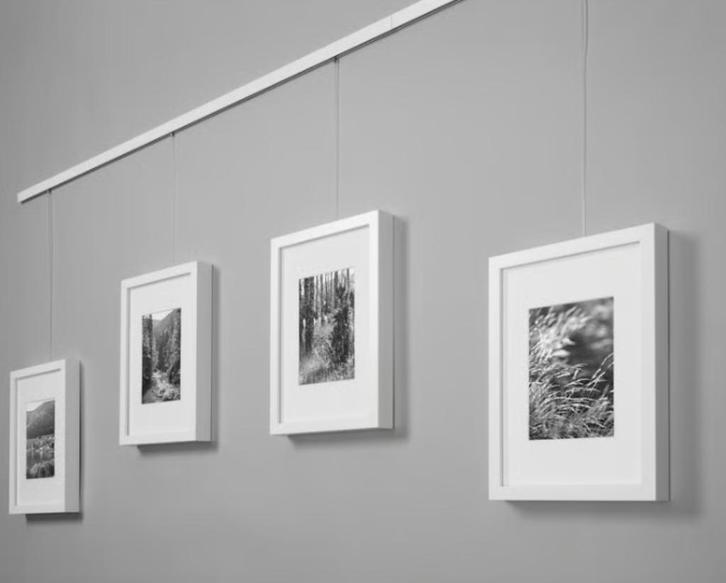 3 x ophangrail kaders, Antiek en Kunst, Kunst | Schilderijen | Klassiek, Ophalen