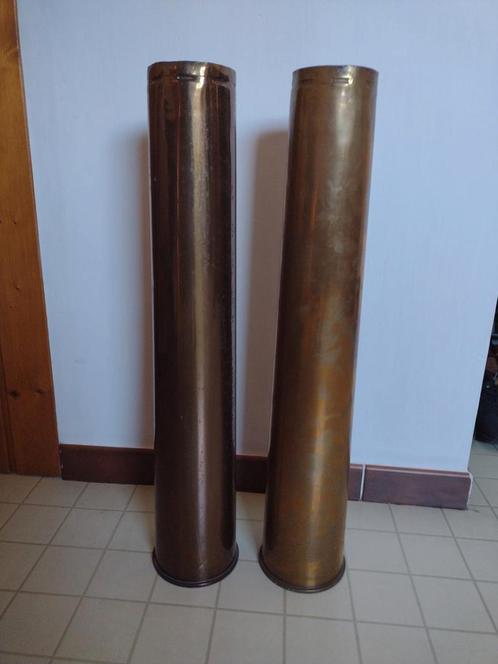 Originele koperen artilleriehuls - WO2 (1939 en 1943) - 73cm, Verzamelen, Militaria | Tweede Wereldoorlog, Ophalen