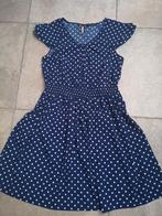 Nieuwe retro stijl polkadot jurk mt 42 (zie foto's), Nieuw, Blauw, Maat 42/44 (L), Knielengte
