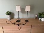 Duo tafel, nacht-of tv-lampjes, Huis en Inrichting, Ophalen, Gebruikt, Metaal, 50 tot 75 cm