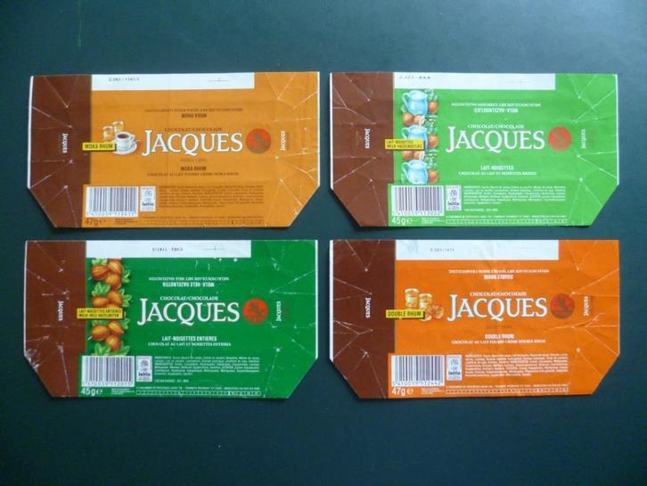 chocolade Jacques chocolat omslagen emballages point initia, Verzamelen, Merken en Reclamevoorwerpen, Gebruikt, Verpakking, Ophalen of Verzenden