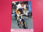 wielerkaart 1986 giro team carrera roberto visentini signe, Sports & Fitness, Cyclisme, Comme neuf, Envoi