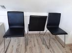 6 eetkamerstoelen, Ophalen, Zwart, Zo goed als nieuw, Modern