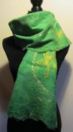 Handgevilte alpaca wol sjaal felted scarf Chartreuse nieuw!, Kleding | Dames, Mutsen, Sjaals en Handschoenen, Verzenden, Nieuw