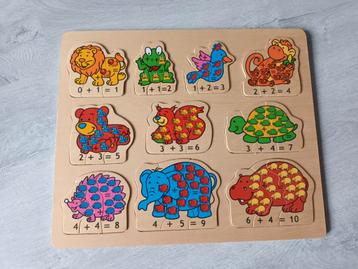 Houten puzzel rekenmodules  beschikbaar voor biedingen