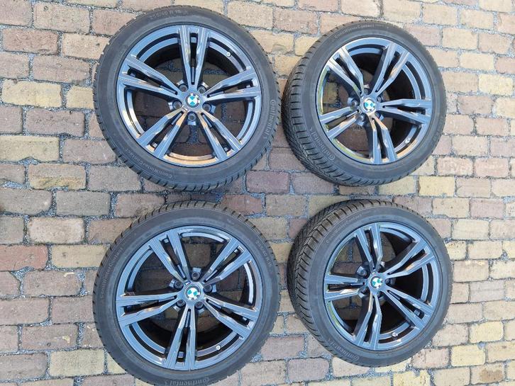 BMW M velgen met winterbanden, Auto-onderdelen, Banden en Velgen, Velg(en), Winterbanden, 18 inch, 255 mm, Personenwagen, Gebruikt